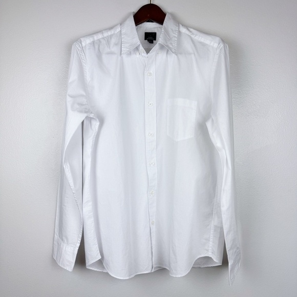 J. Crew Men's Slim-Flex Casual Button Down Shirt White Size L NWT - Picture 3 of 7